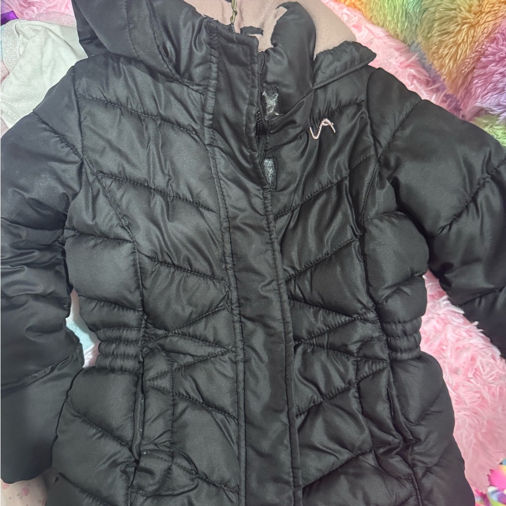 Black Puffer Jacket for Kids